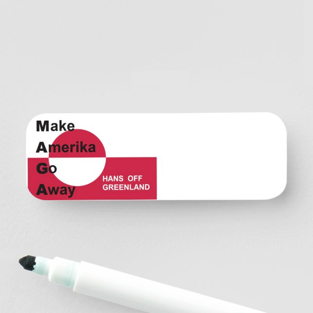 Independant Greenland Name Tag (In Situ)