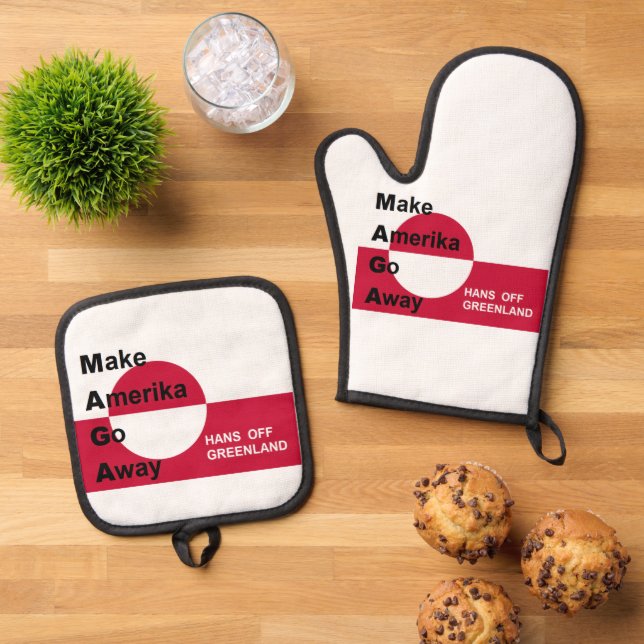 Independant Greenland Oven Mitt & Pot Holder Set (Top Down)