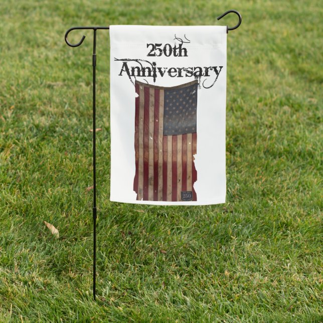 Independence Day 2026 Garden Flag (In SItu)