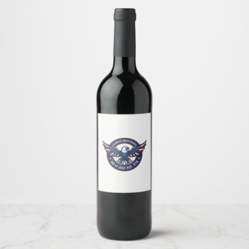 Independence Day 2026 Wine Label
