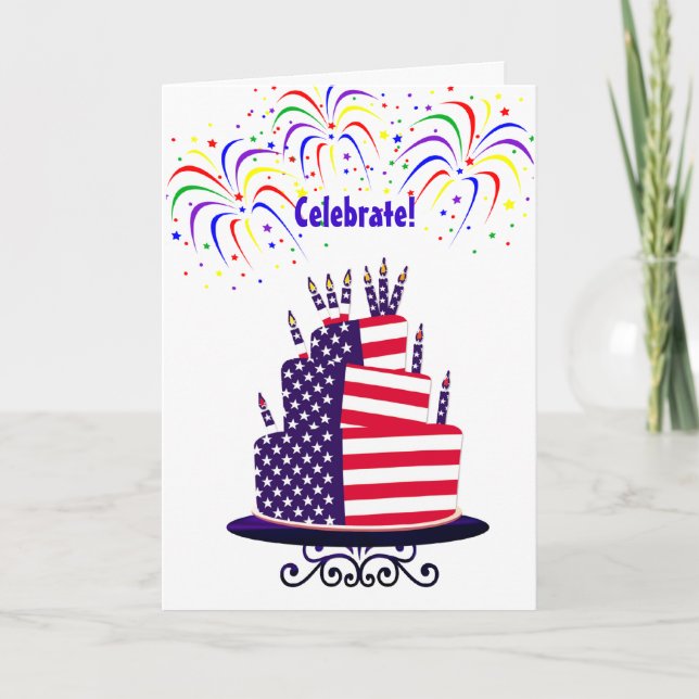 Independence Day 4th of July Card (Front)