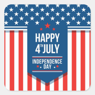 Independence Day 4th of July Classic Round Sticker