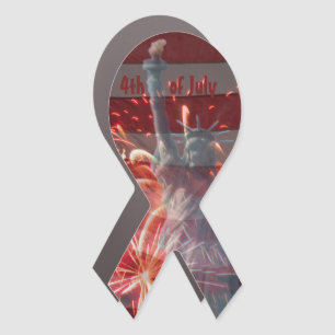 Independence Day - 4th of July Fireworks & Flag Car Magnet