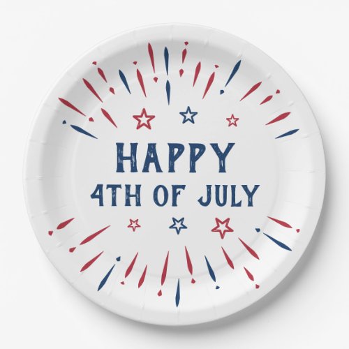 Independence Day 4th Of July Patriotic American Paper Plates