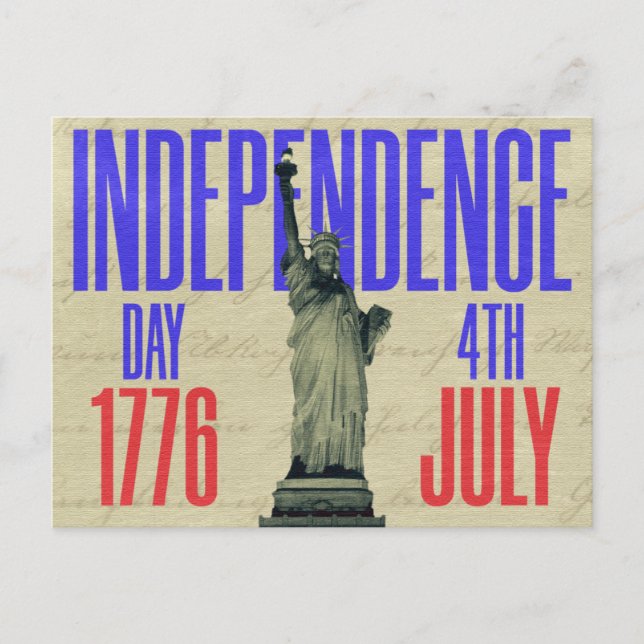 independence day 4th of july  Postcard (Front)