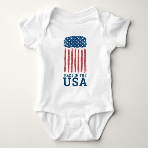 Independence Day 4th of July Red White Blue _ GLS Baby Bodysuit