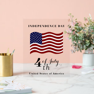 Independence Day Acrylic Sign – USA Pride