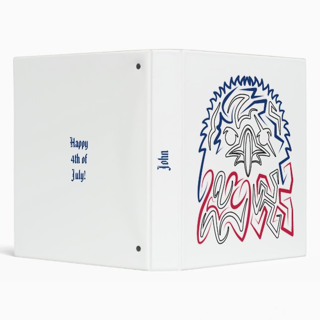 Independence Day American Eagle 3 Ring Binder (Background)