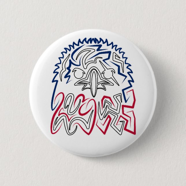 Independence Day American Eagle Button (Front)