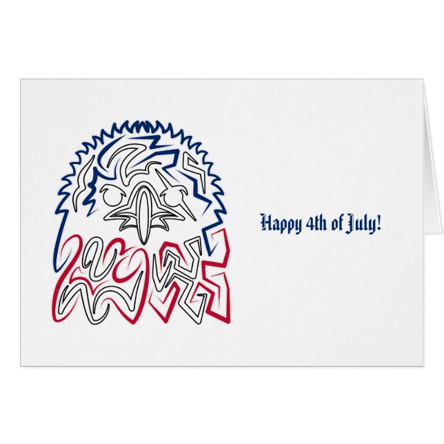 Independence Day American Eagle Cards (Front Horizontal)