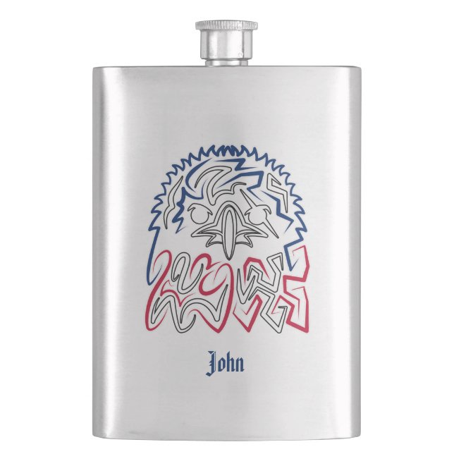 Independence Day American Eagle Flask (Front)