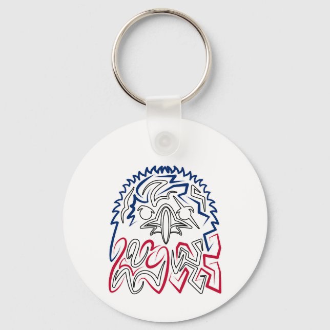 Independence Day American Eagle Keychain (Front)