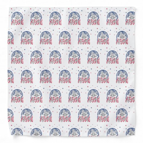 Independence Day American Eagle Stars Bandana