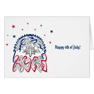 Independence Day American Eagle Stars Cards