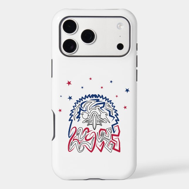 Independence Day American Eagle Stars Case-Mate iPhone Case (Back)