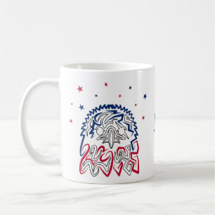 Independence Day American Eagle Stars Coffee Mug