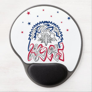 Independence Day American Eagle Stars Gel Mouse Pad