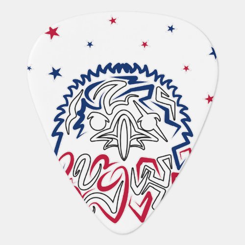 Independence Day American Eagle Stars Guitar Pick