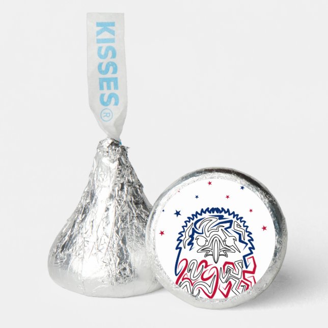 Independence Day American Eagle Stars Hershey®'s Kisses® (Front)