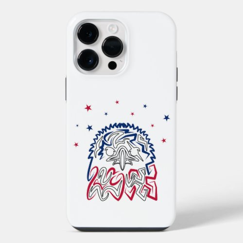 Independence Day American Eagle Stars iPhone 14 Pro Max Case