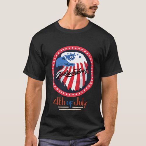 Independence Day American Eagle  T_Shirt