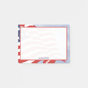 Independence Day American Flag Illustration Post-it Notes