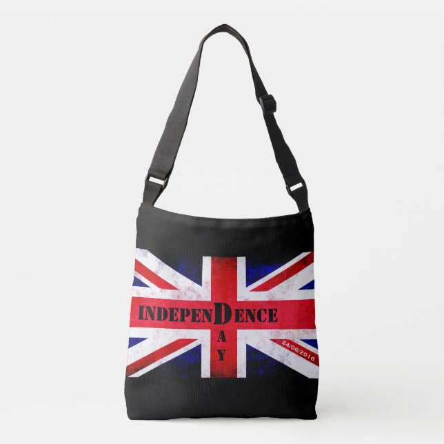 Independence Day Brexit Custom Date 26/06/2016 Crossbody Bag (Front)