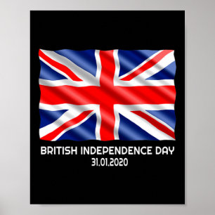 Independence Day Brexit Valentines Day Gift Poster