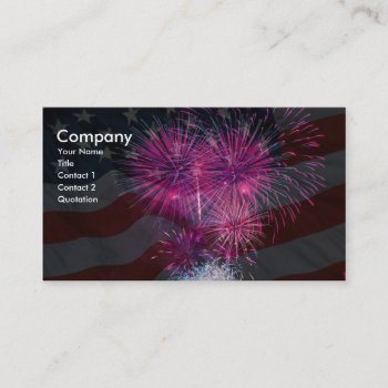 Independence Day Business Card by pixelholicBC at Zazzle