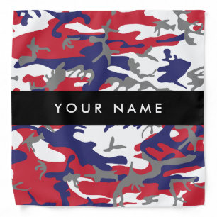 Independence day Camouflage Your name Personalize Bandana