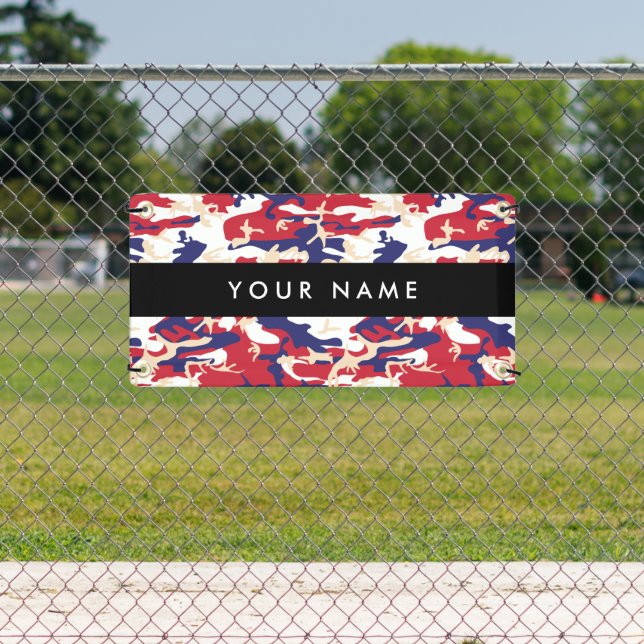 Independence day Camouflage Your name Personalize Banner (Insitu)