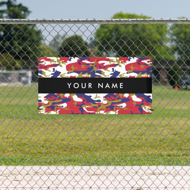 Independence day Camouflage Your name Personalize Banner (Insitu)