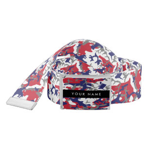 Independence day Camouflage Your name Personalize Belt