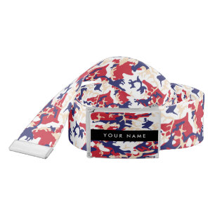 Independence day Camouflage Your name Personalize Belt