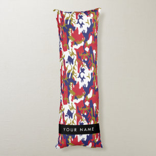 Independence day Camouflage Your name Personalize Body Pillow