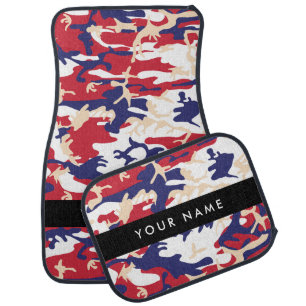 Independence day Camouflage Your name Personalize Car Floor Mat