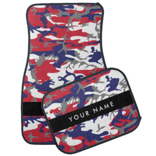Independence day Camouflage Your name Personalize Car Floor Mat