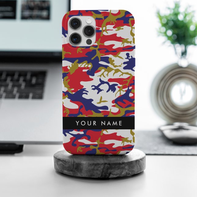Independence day Camouflage Your name Personalize Case-Mate iPhone Case (Creator Uploaded)