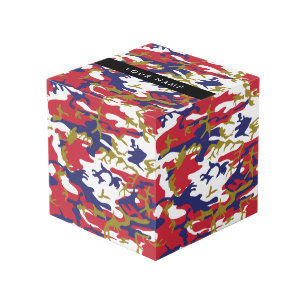 Independence day Camouflage Your name Personalize Cube