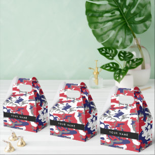Independence day Camouflage Your name Personalize Favor Boxes