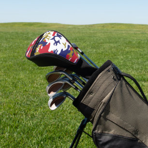 Independence day Camouflage Your name Personalize Golf Head Cover