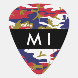 Independence day Camouflage Your name Personalize Guitar Pick