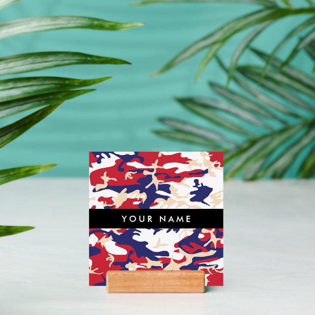 Independence day Camouflage Your name Personalize Holder (Insitu 2 (Back))