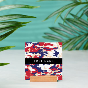 Independence day Camouflage Your name Personalize Holder