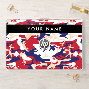 Independence day Camouflage Your name Personalize HP Laptop Skin