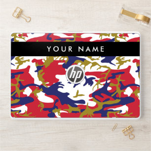 Independence day Camouflage Your name Personalize HP Laptop Skin