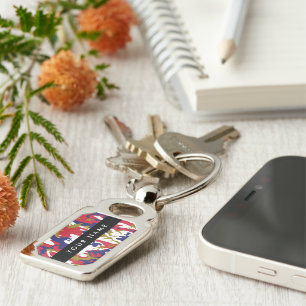 Independence day Camouflage Your name Personalize Keychain