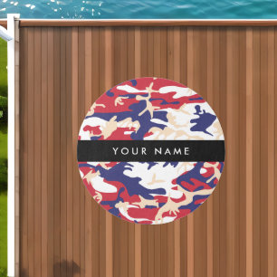 Independence day Camouflage Your name Personalize Outdoor Rug