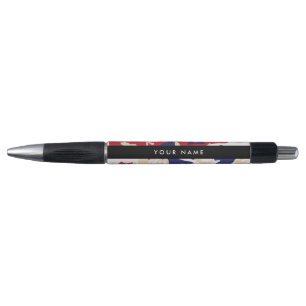 Independence day Camouflage Your name Personalize Pen