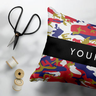 Independence day Camouflage Your name Personalize Pet Bed